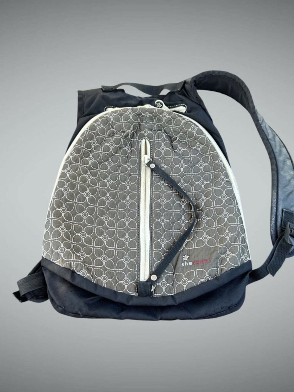 Sherpani Access Backpack Taupe Quilted Floral Lightweight